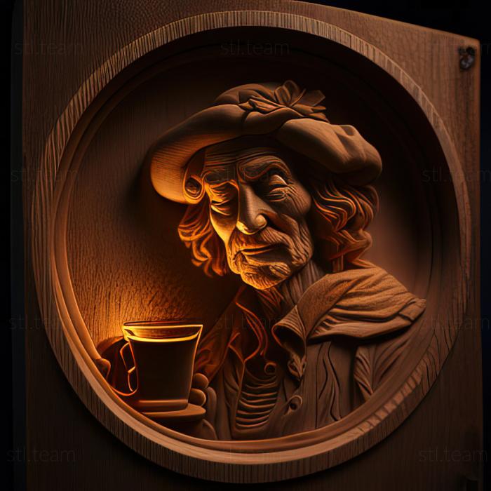 3D модель Рембрандт Пила Американский художник (STL)